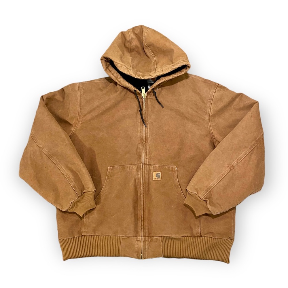Carhartt Canvas Jacket Mens Size XL Brown